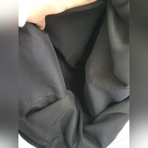Theory Black Long Sleeve V-Neck Shift Dress - Picture 10 of 13